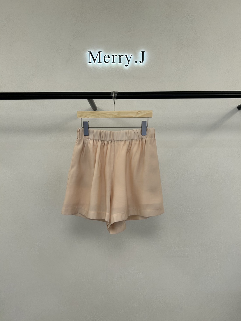 MERRY-J韓國直郵實拍女裝新款職業人氣26春夏短褲歐根紗MERRY-J短褲圖色1