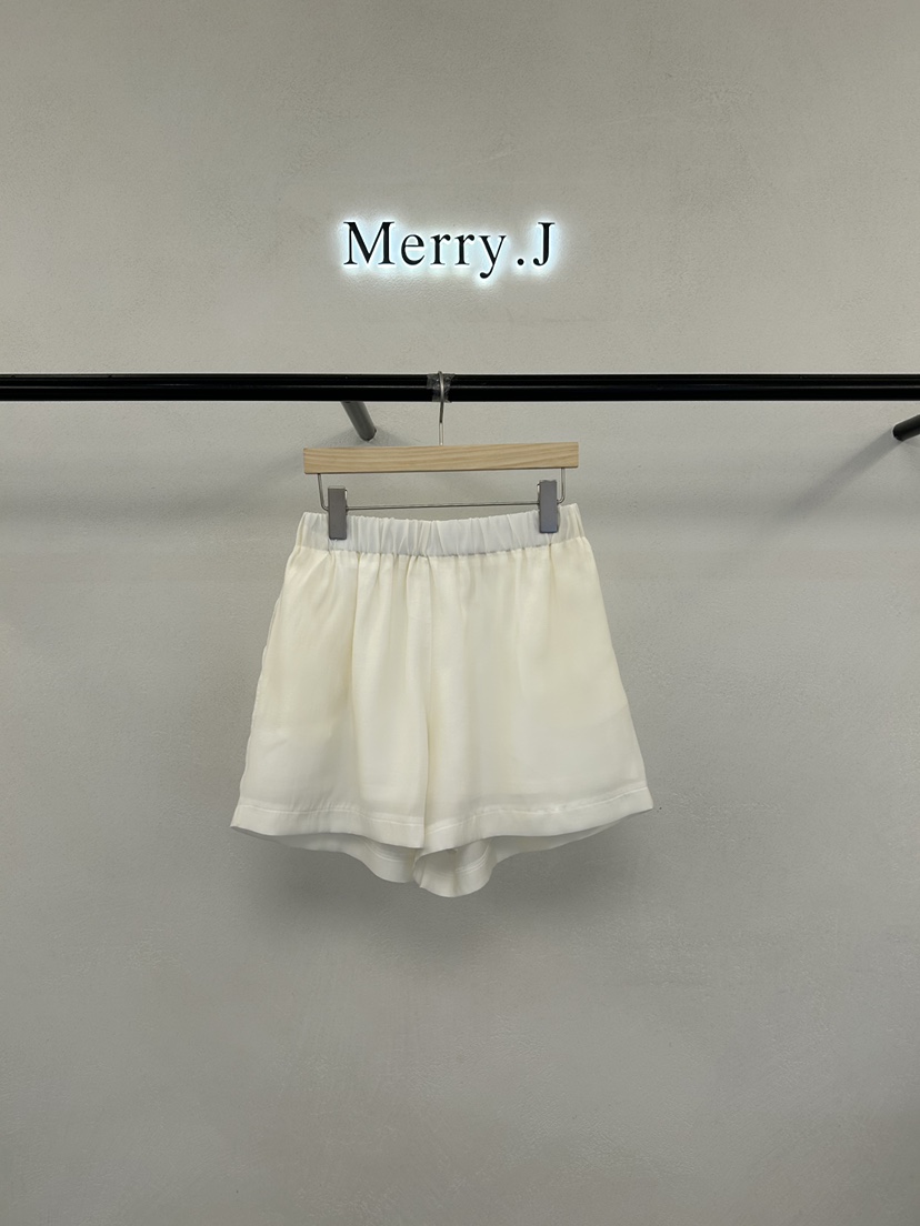 MERRY-J韓國直郵實拍女裝新款職業人氣26春夏短褲歐根紗MERRY-J短褲圖色2