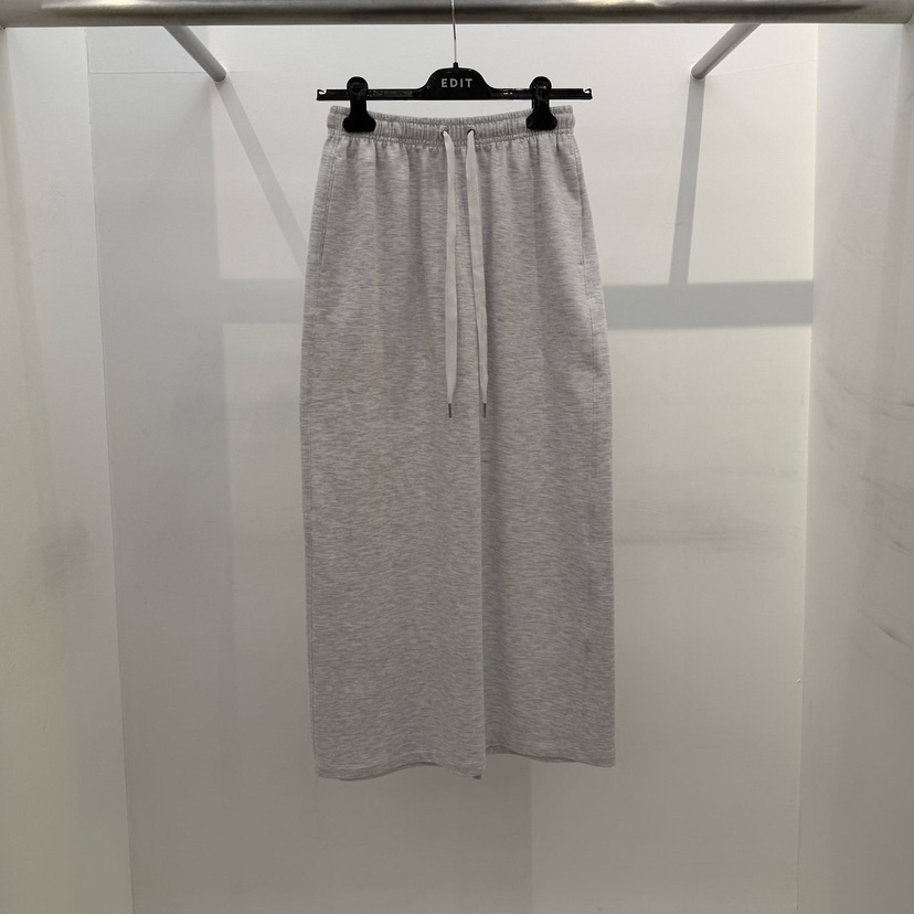 EDIT韓國東大門直郵女士新款時尚人氣26春夏熱賣職業長裙EDIT長裙圖色1灰白色