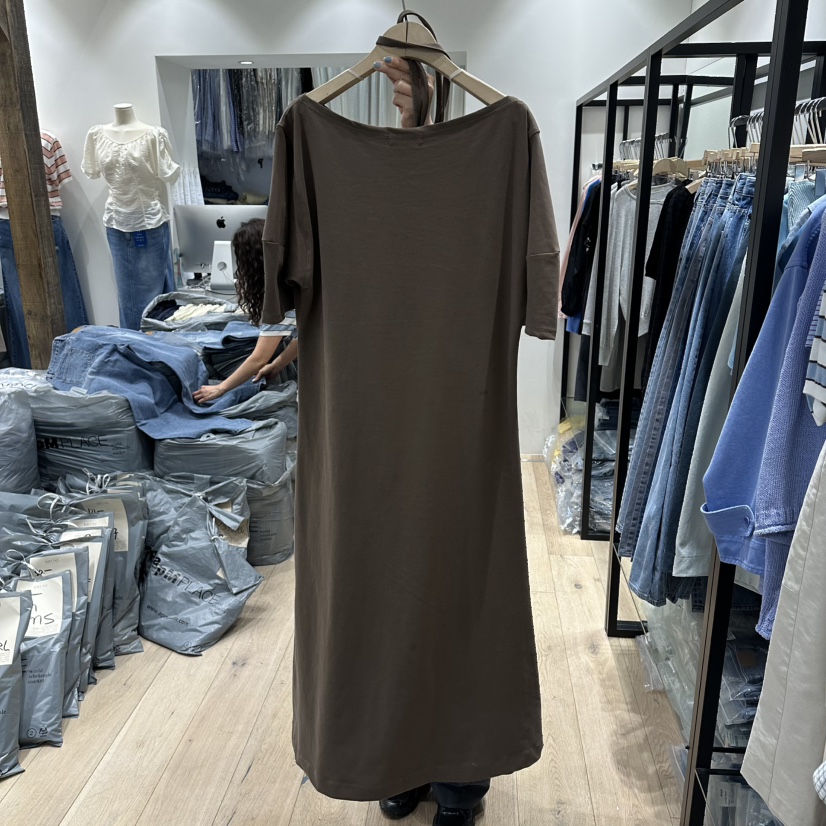 BRUNI/RICOTTA韓國東大門代購女士新品休閑連衣裙含腰繩BRUNI/RICOTTA連衣裙