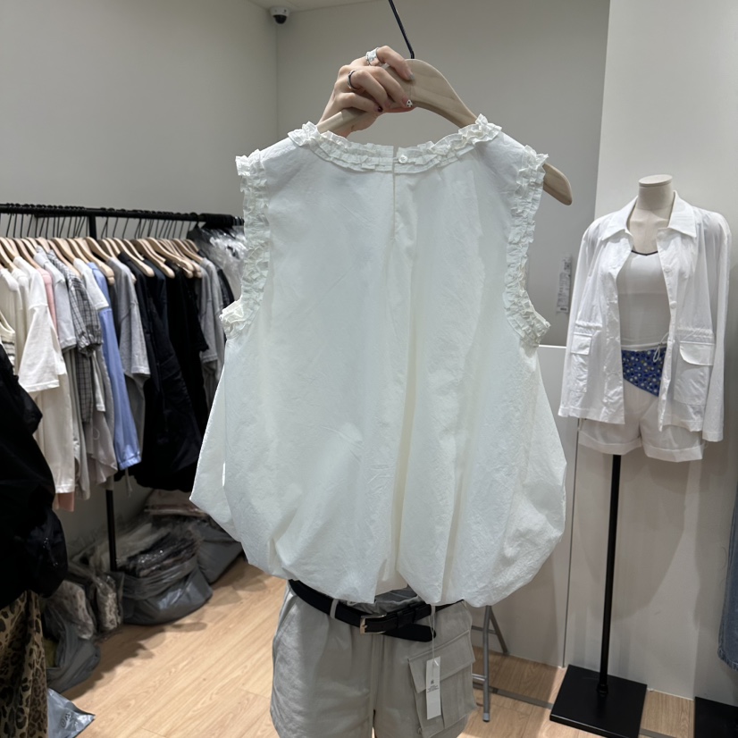 ORE-P韓國東大門代購女士新品熱賣職業26春夏襯衫蕾絲衫ORE襯衫/蕾絲衫