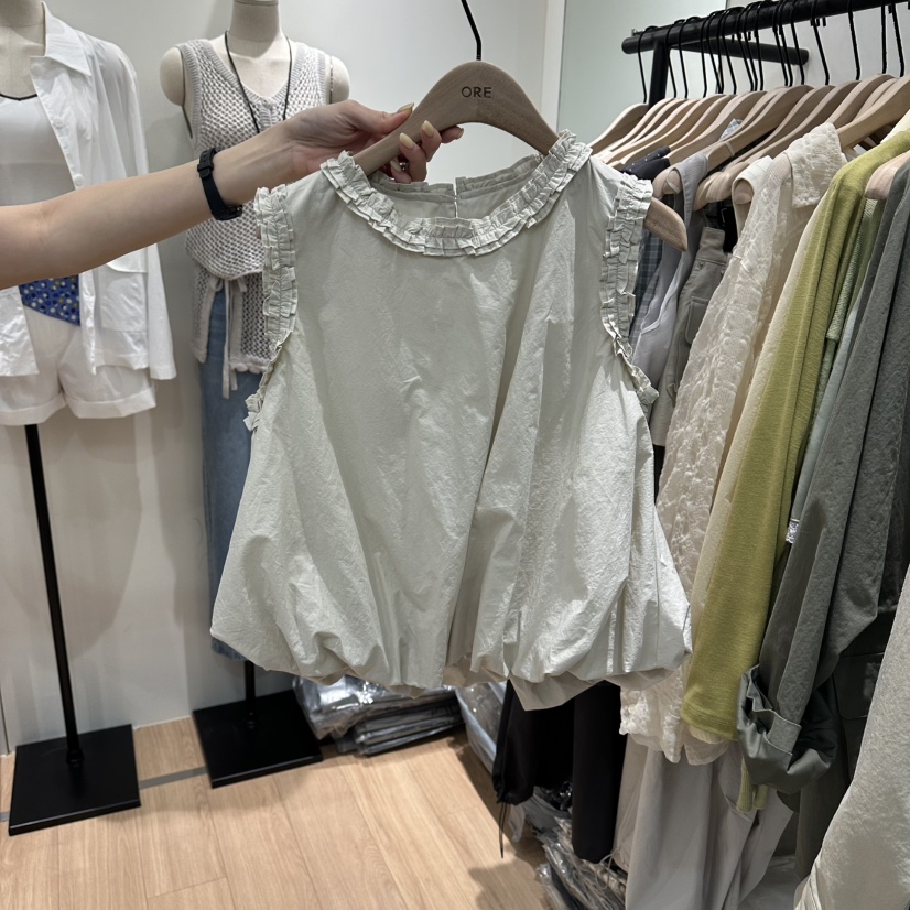 ORE-P韓國東大門代購女士新品熱賣職業26春夏襯衫蕾絲衫ORE襯衫/蕾絲衫圖色2