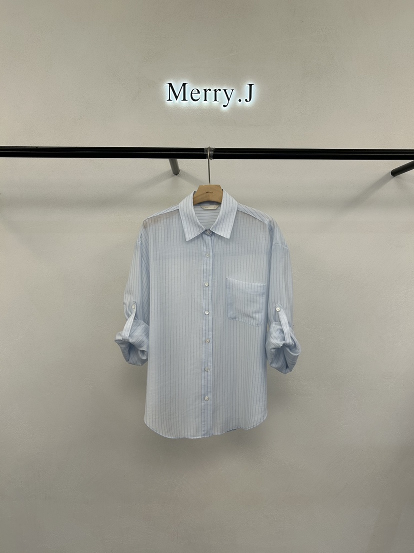 MERRY-J韓國東大門代購女裝新款休閑職業推薦襯衫蕾絲衫MERRY-J襯衫/蕾絲衫圖色1