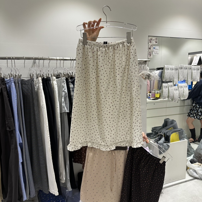 COMBO韓國東大門直郵女士新款休閑26春夏熱賣半身裙中短裙COM_BO半身裙/中短裙圖色2