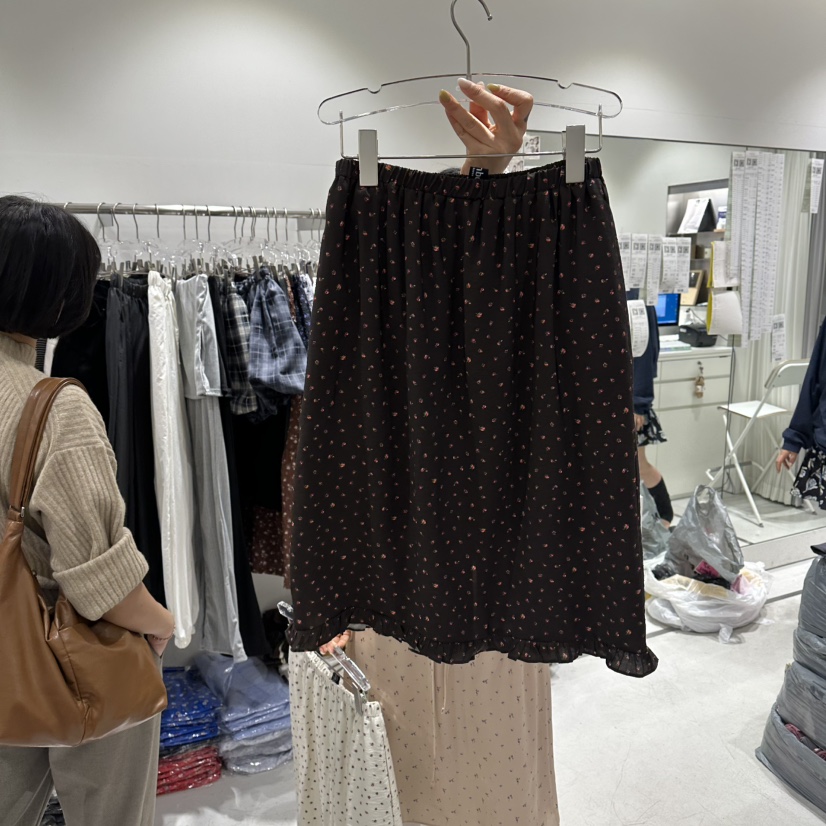 COMBO韓國東大門直郵女士新款休閑26春夏熱賣半身裙中短裙COM_BO半身裙/中短裙圖色3