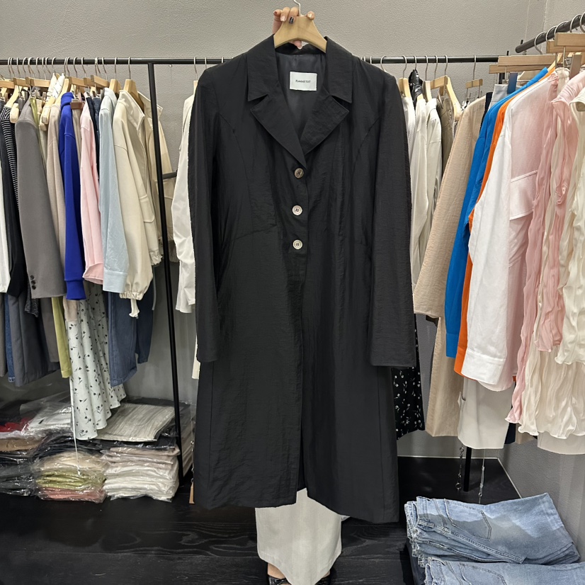 FLAMME TOIT/LUNAMDE韓國直郵女裝新款休閑職業長款風衣FLAMME TOIT/LUNAMDE長款風衣圖色2