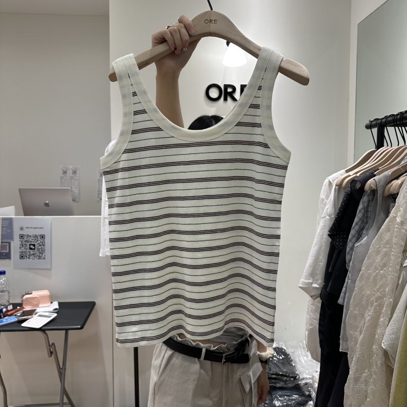 ORE-P韓國直郵女裝新品推薦熱賣時尚人氣職業26春夏吊帶背心ORE吊帶/背心圖色1