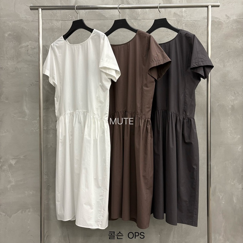 MUTE-P韓國代購女士新品人氣休閑時尚職業推薦26春夏連衣裙MUTE連衣裙
