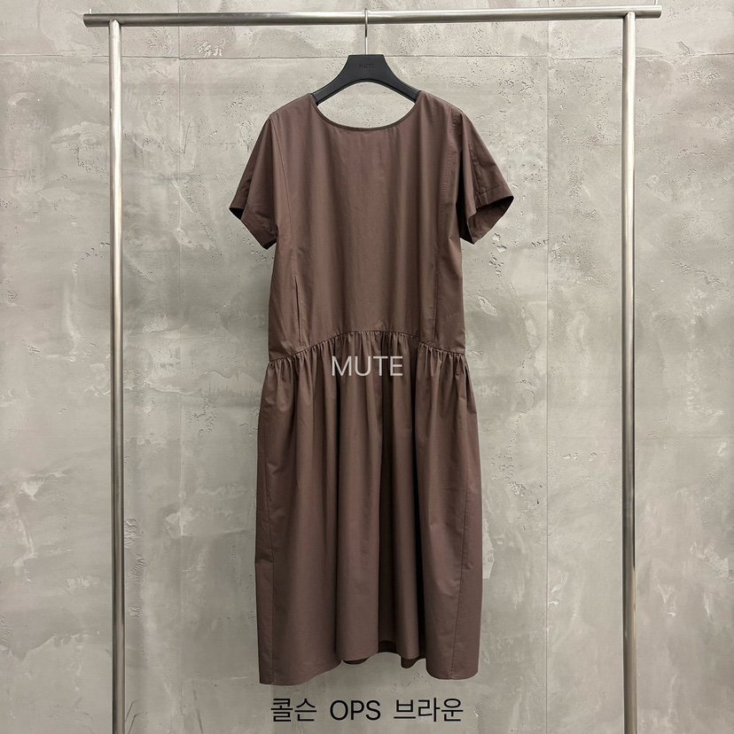 MUTE-P韓國代購女士新品人氣休閑時尚職業推薦26春夏連衣裙MUTE連衣裙圖色2