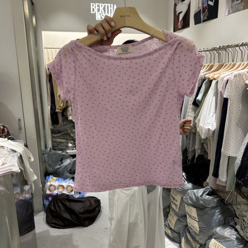 BERTHA韓國東大門代購女裝新品休閑推薦熱賣時尚人氣職業T恤BERTHAT恤圖色1