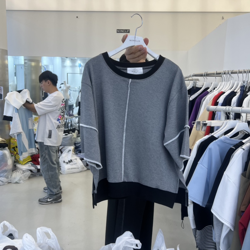 NON CLIP韓國代購女士新品休閑時尚人氣職業熱賣26春夏T恤NON CLIPT恤圖色2