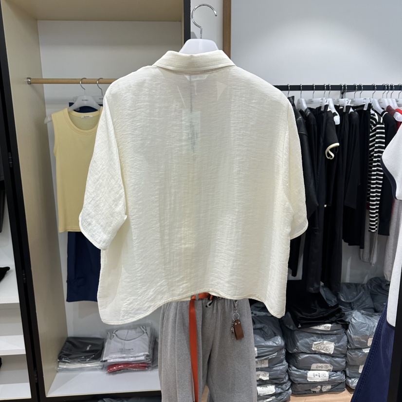 MUYBIEN韓國直郵女裝新款熱賣26春夏推薦職業襯衫蕾絲衫亞麻MUYBIEN襯衫/蕾絲衫