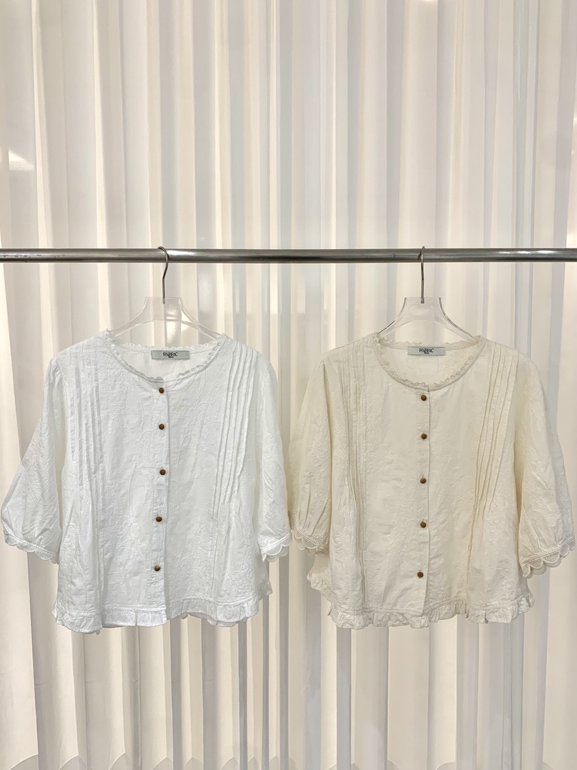 FABRIC韓國東大門直郵女裝新款人氣熱賣休閑時尚襯衫蕾絲衫FABRIC襯衫/蕾絲衫