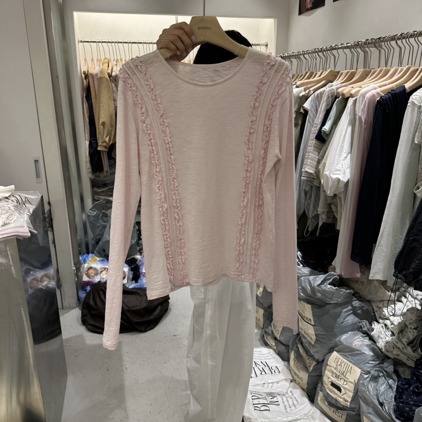 BERTHA韓國東大門代購女裝新款推薦休閑人氣熱賣時尚長袖T恤BERTHA長袖T恤圖色3
