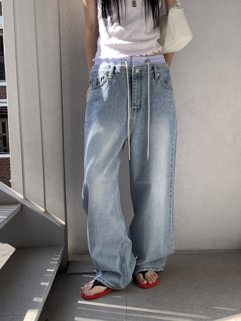 B_GARDER韓國東大門代購女裝新品推薦時尚26春夏職業牛仔褲B.GARDER牛仔褲