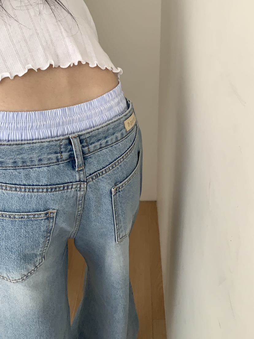 B_GARDER韓國東大門代購女裝新品推薦時尚26春夏職業牛仔褲B.GARDER牛仔褲