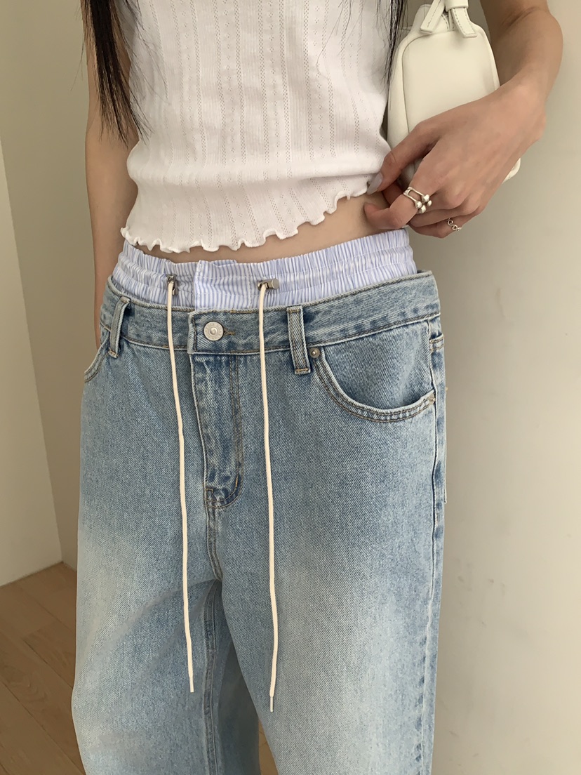 B_GARDER韓國東大門代購女裝新品推薦時尚26春夏職業牛仔褲B.GARDER牛仔褲