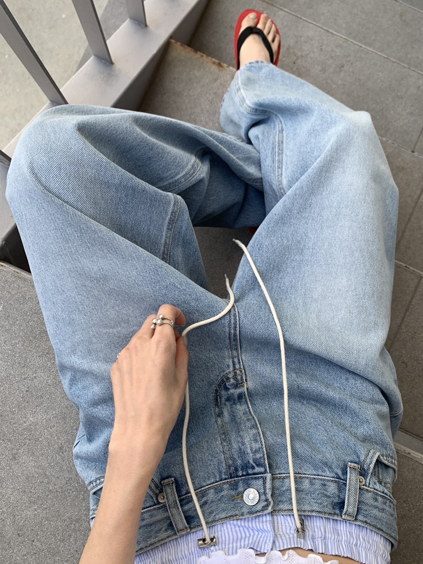 B_GARDER韓國東大門代購女裝新品推薦時尚26春夏職業牛仔褲B.GARDER牛仔褲