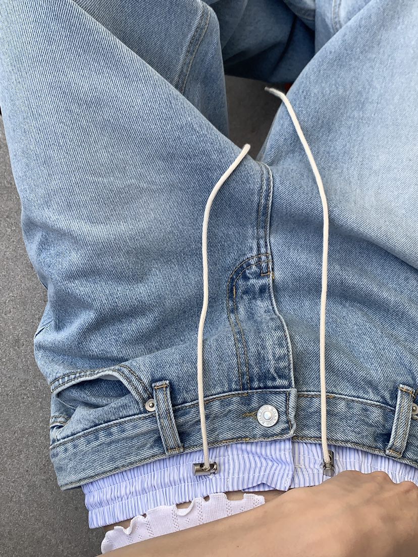 B_GARDER韓國東大門代購女裝新品推薦時尚26春夏職業牛仔褲B.GARDER牛仔褲