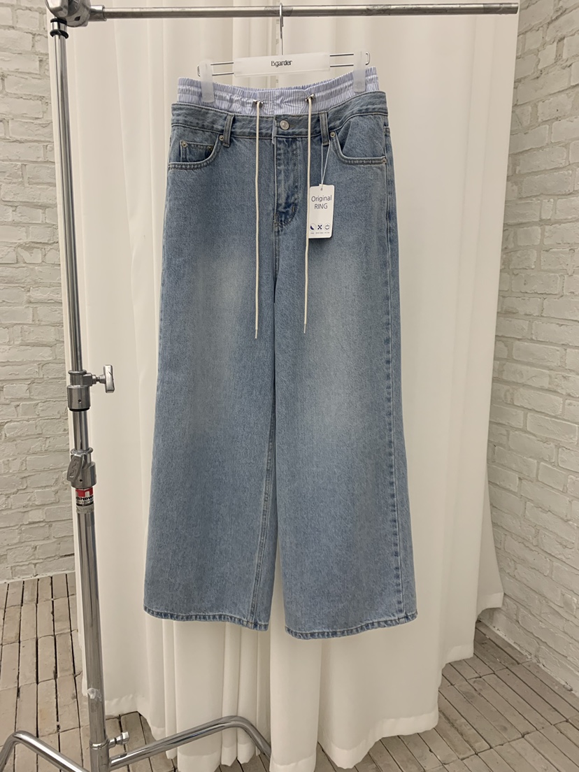 B_GARDER韓國東大門代購女裝新品推薦時尚26春夏職業牛仔褲B.GARDER牛仔褲圖色1