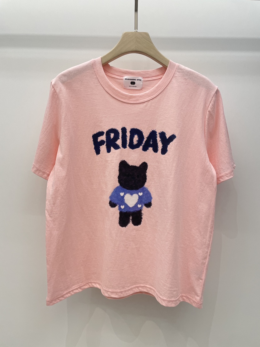 NYLON韓國直郵女裝新品職業26春夏休閑時尚推薦熱賣人氣T恤NYLONT恤圖色2