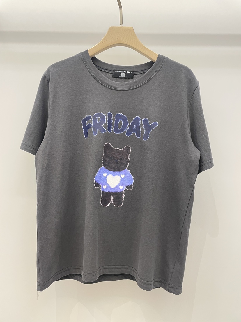 NYLON韓國直郵女裝新品職業26春夏休閑時尚推薦熱賣人氣T恤NYLONT恤圖色4