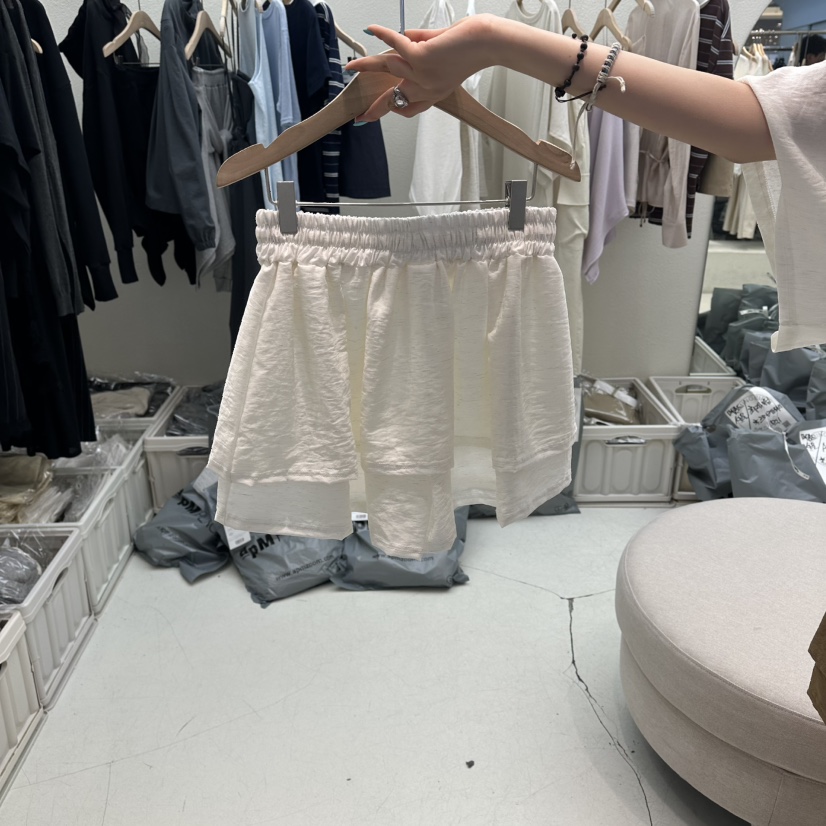 HUMMING BIRD韓國直郵實拍女裝新品26春夏短褲闊腿褲亞麻HUMMING BIRD短褲