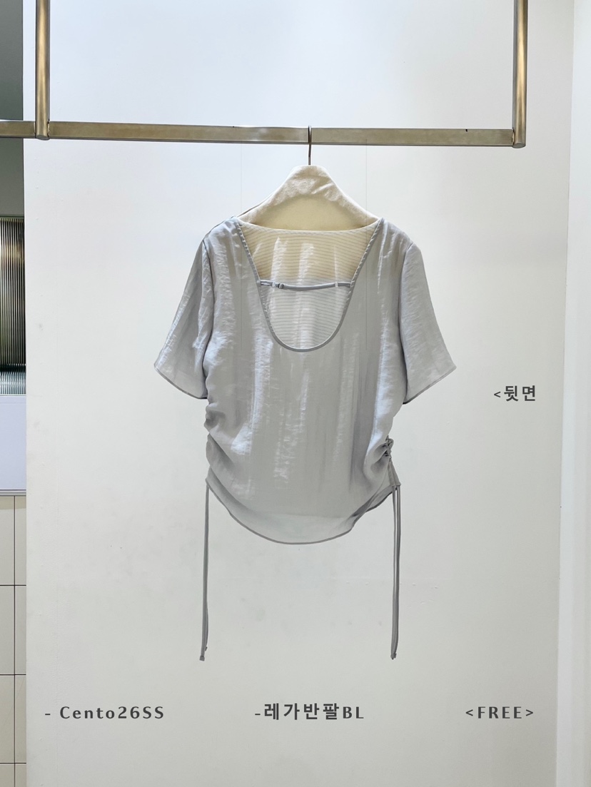 CENTO韓國直郵女士新品推薦休閑職業人氣熱賣26春夏襯衫蕾絲衫CENTO襯衫/蕾絲衫