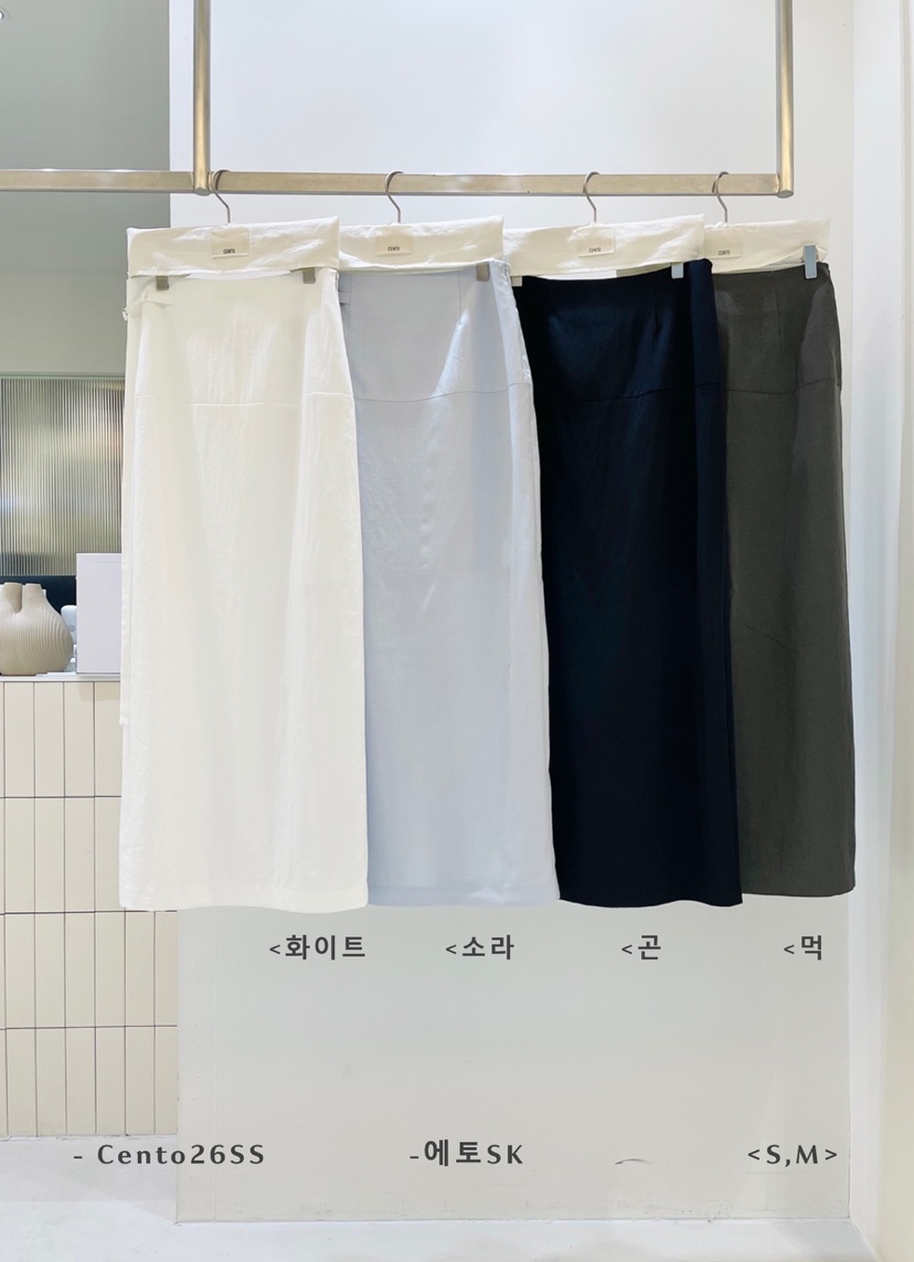 CENTO韓國直郵實拍女士新品熱賣推薦人氣職業26春夏休閑長裙CENTO長裙