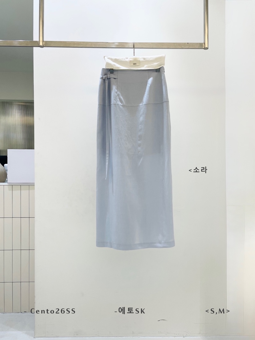 CENTO韓國直郵實拍女士新品熱賣推薦人氣職業26春夏休閑長裙CENTO長裙圖色2