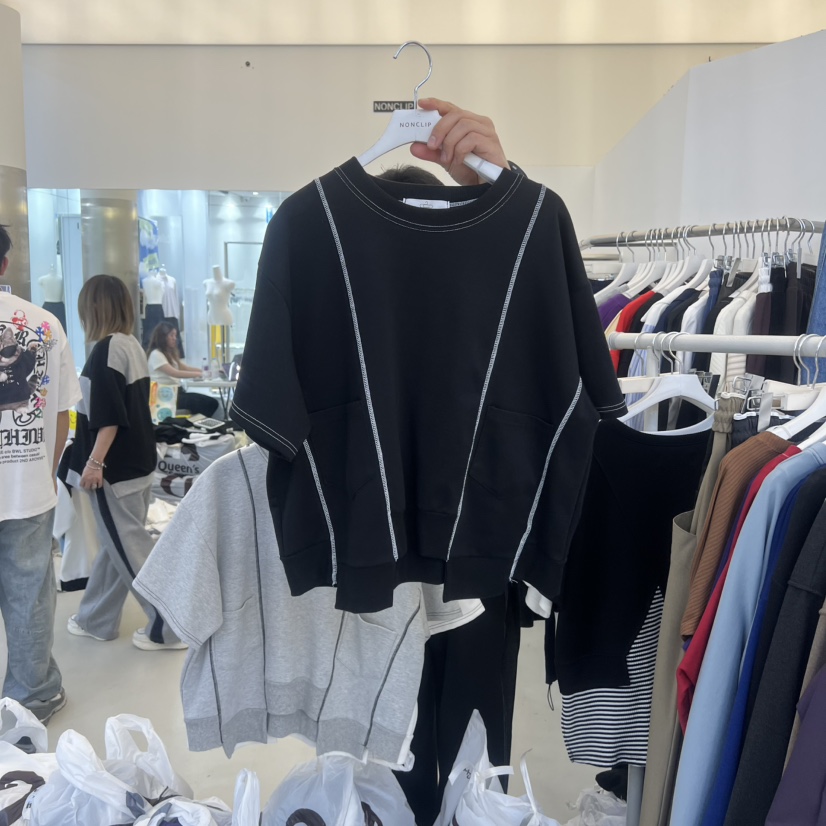 NON CLIP韓國直郵實拍女士新品人氣熱賣推薦休閑26春夏T恤NON CLIPT恤圖色1