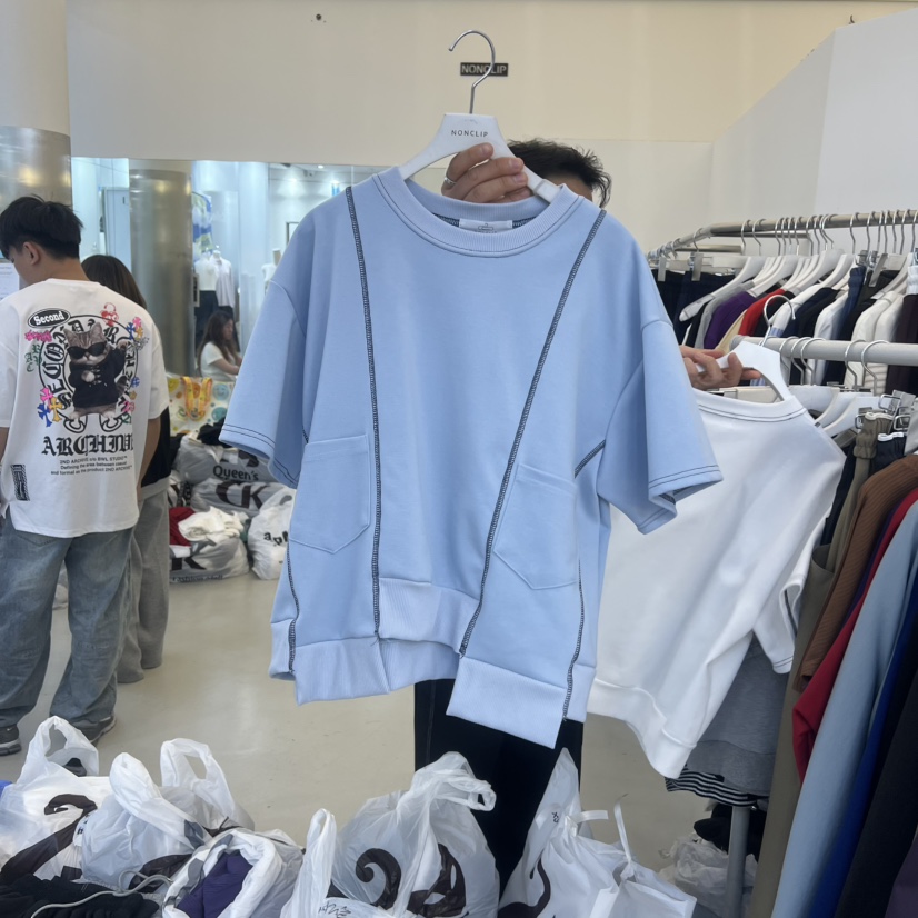 NON CLIP韓國直郵實拍女士新品人氣熱賣推薦休閑26春夏T恤NON CLIPT恤圖色4