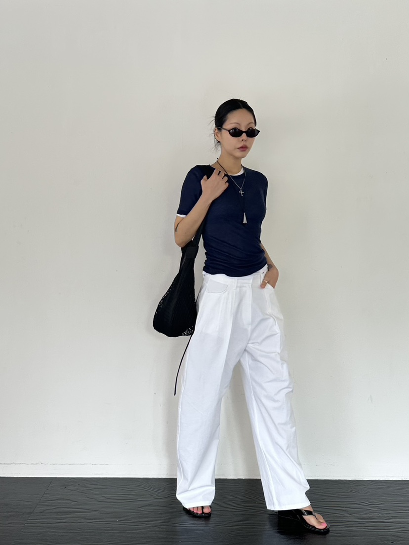 LIMLIMLIM韓國直郵女裝新款時尚職業休閑26春夏熱賣T恤天絲LIM LIM LIMT恤