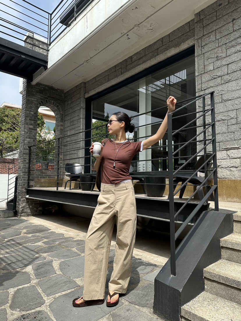 LIMLIMLIM韓國直郵女裝新款時尚職業休閑26春夏熱賣T恤天絲LIM LIM LIMT恤