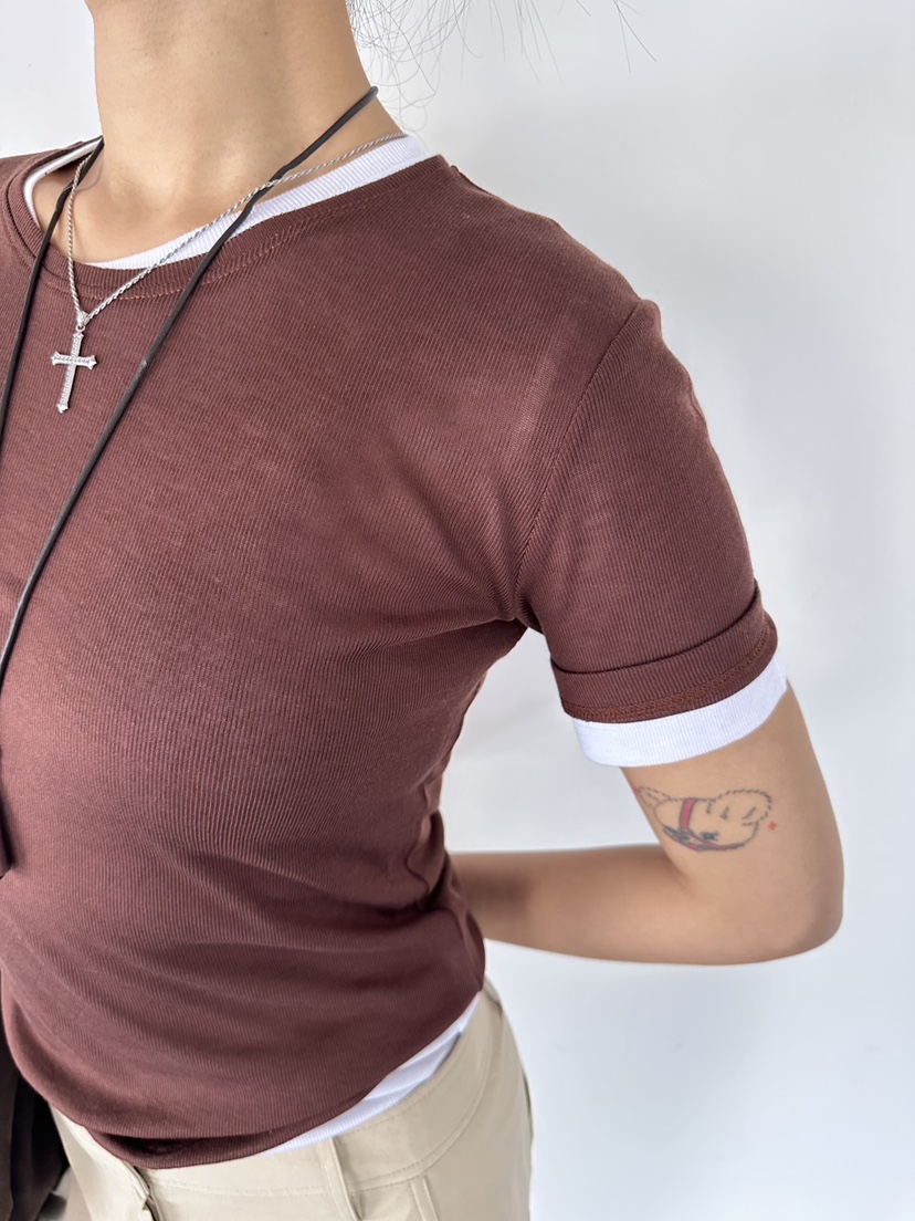 LIMLIMLIM韓國直郵女裝新款時尚職業休閑26春夏熱賣T恤天絲LIM LIM LIMT恤