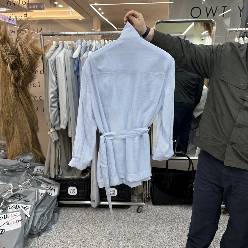 ONEBYTWO韓國東大門直郵女裝新品職業26春夏人氣夾克透明ONE BY TWO夾克