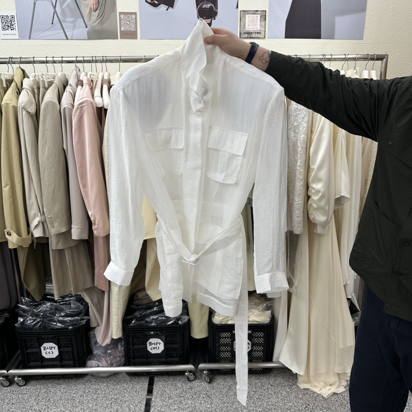 ONEBYTWO韓國東大門直郵女裝新品職業26春夏人氣夾克透明ONE BY TWO夾克圖色1