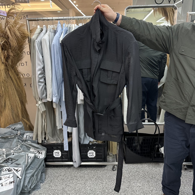 ONEBYTWO韓國東大門直郵女裝新品職業26春夏人氣夾克透明ONE BY TWO夾克圖色3