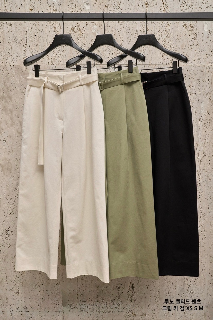 BLOSSOM韓國東大門直郵女士新款人氣職業休閑休閑褲含腰帶BLOSSOM休閑褲