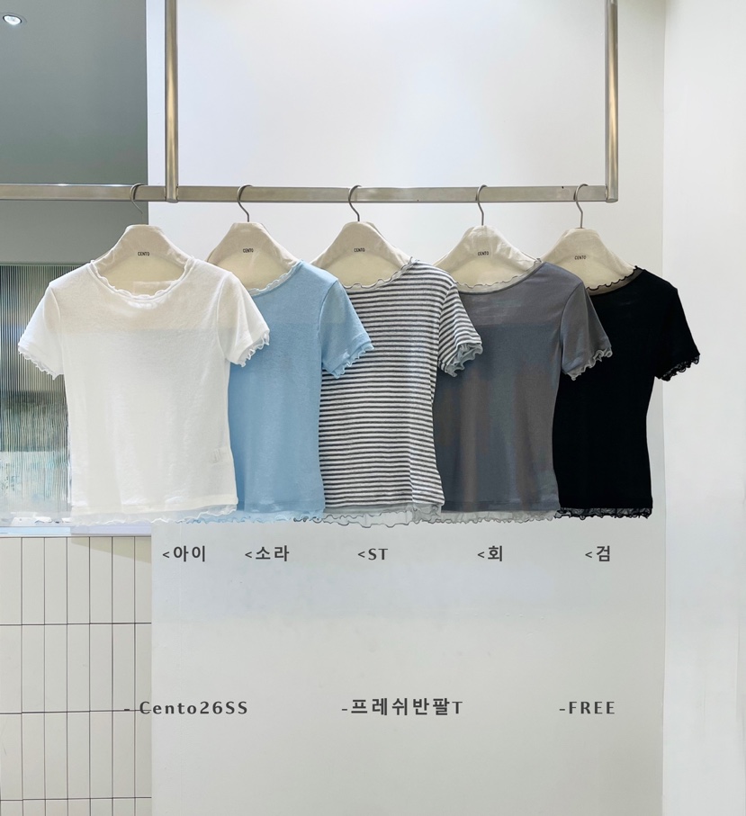 CENTO韓國東大門代購女士新款人氣休閑26春夏熱賣時尚T恤CENTOT恤