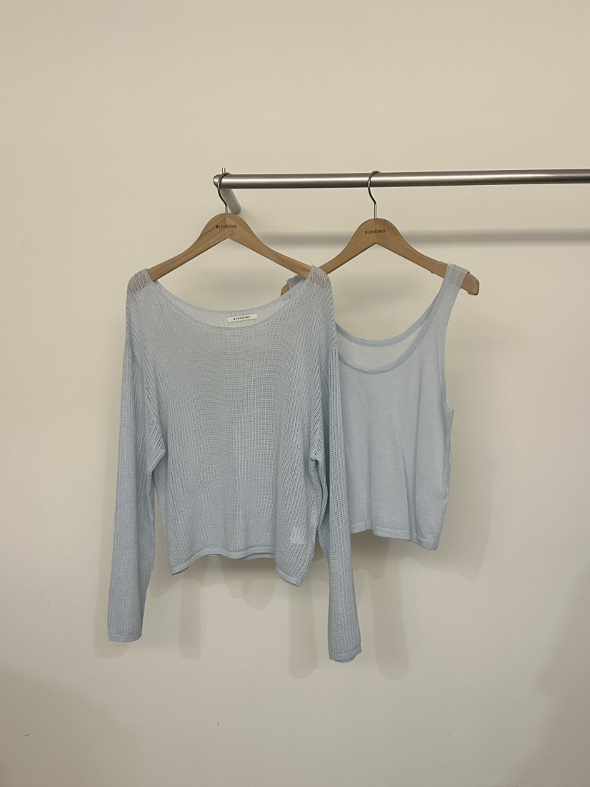 BLENDING-p韓國東大門代購女士新品推薦26春夏人氣時尚套裝BLENDING-p套裝圖色1