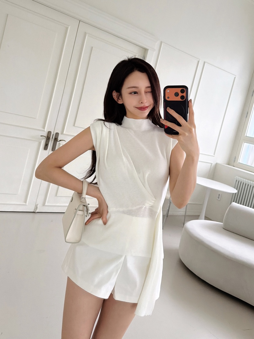 CLOTH韓國東大門代購女士新品時尚26春夏休閑推薦針織衫系帶CLOTH針織衫