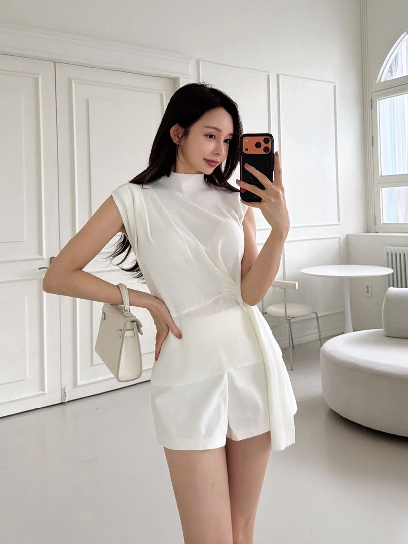 CLOTH韓國東大門代購女士新品時尚26春夏休閑推薦針織衫系帶CLOTH針織衫