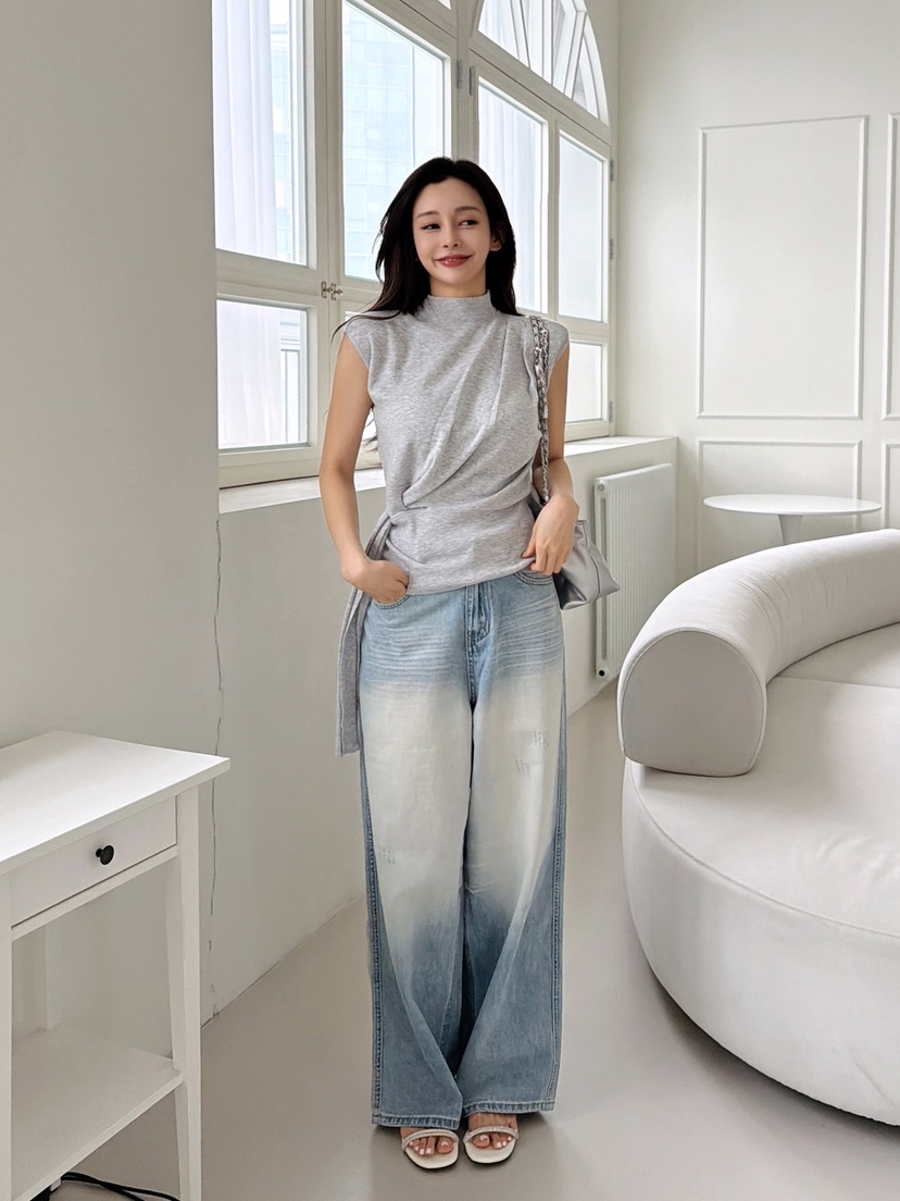 CLOTH韓國東大門代購女士新品時尚26春夏休閑推薦針織衫系帶CLOTH針織衫