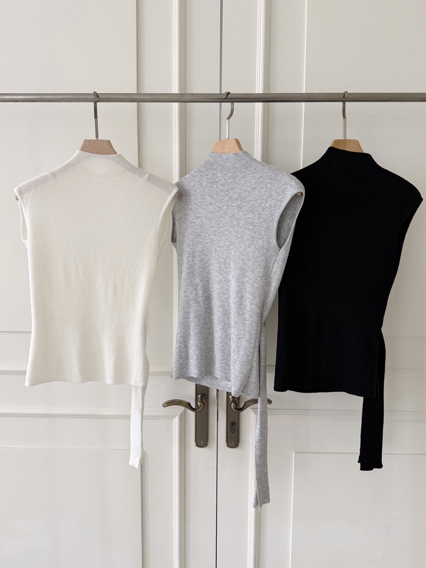 CLOTH韓國東大門代購女士新品時尚26春夏休閑推薦針織衫系帶CLOTH針織衫