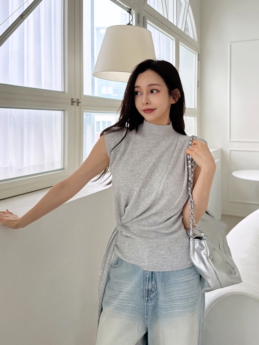 CLOTH韓國東大門代購女士新品時尚26春夏休閑推薦針織衫系帶CLOTH針織衫圖色2