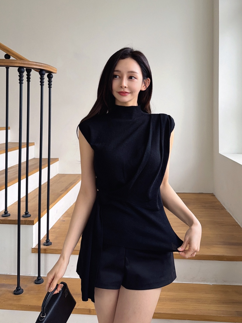 CLOTH韓國東大門代購女士新品時尚26春夏休閑推薦針織衫系帶CLOTH針織衫圖色3