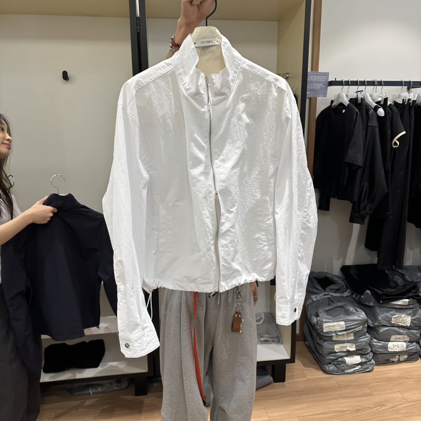 MUYBIEN韓國代購女裝新品推薦休閑職業熱賣26春夏夾克拉鏈MUYBIEN夾克圖色1