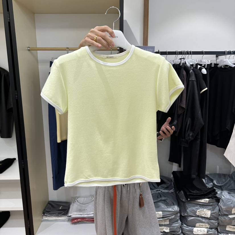 MUYBIEN韓國東大門代購女士新款休閑人氣26春夏推薦熱賣T恤MUYBIENT恤圖色4