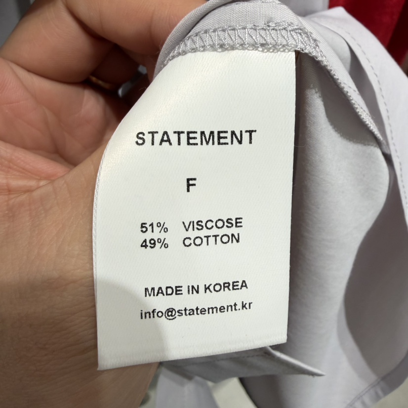 STATEMENT韓國代購女士新品26春夏人氣職業時尚襯衫蕾絲衫STATEMENT襯衫/蕾絲衫